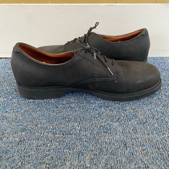 G.H. Bass & Co men 9 leather tie up dress shoes matte black main image 7